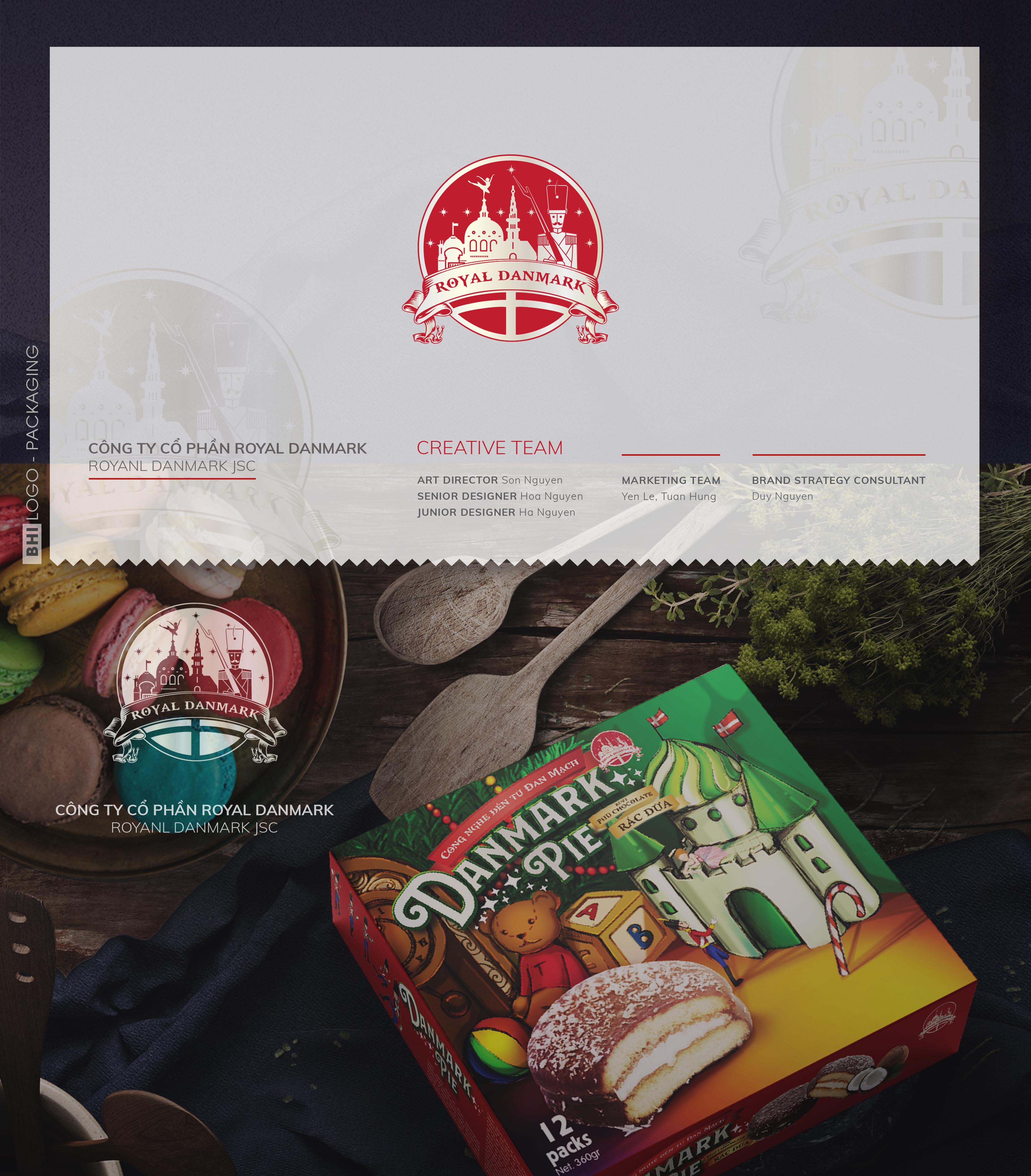 BHI - Thiết kế logo và bao bì sản phẩm thương hiệu Royal Danmark